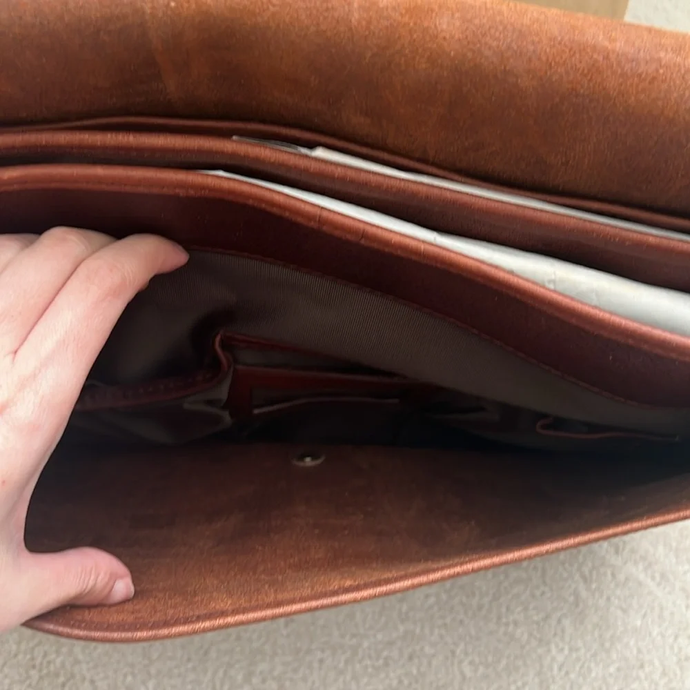 Vintage Orvis Leather Briefcase